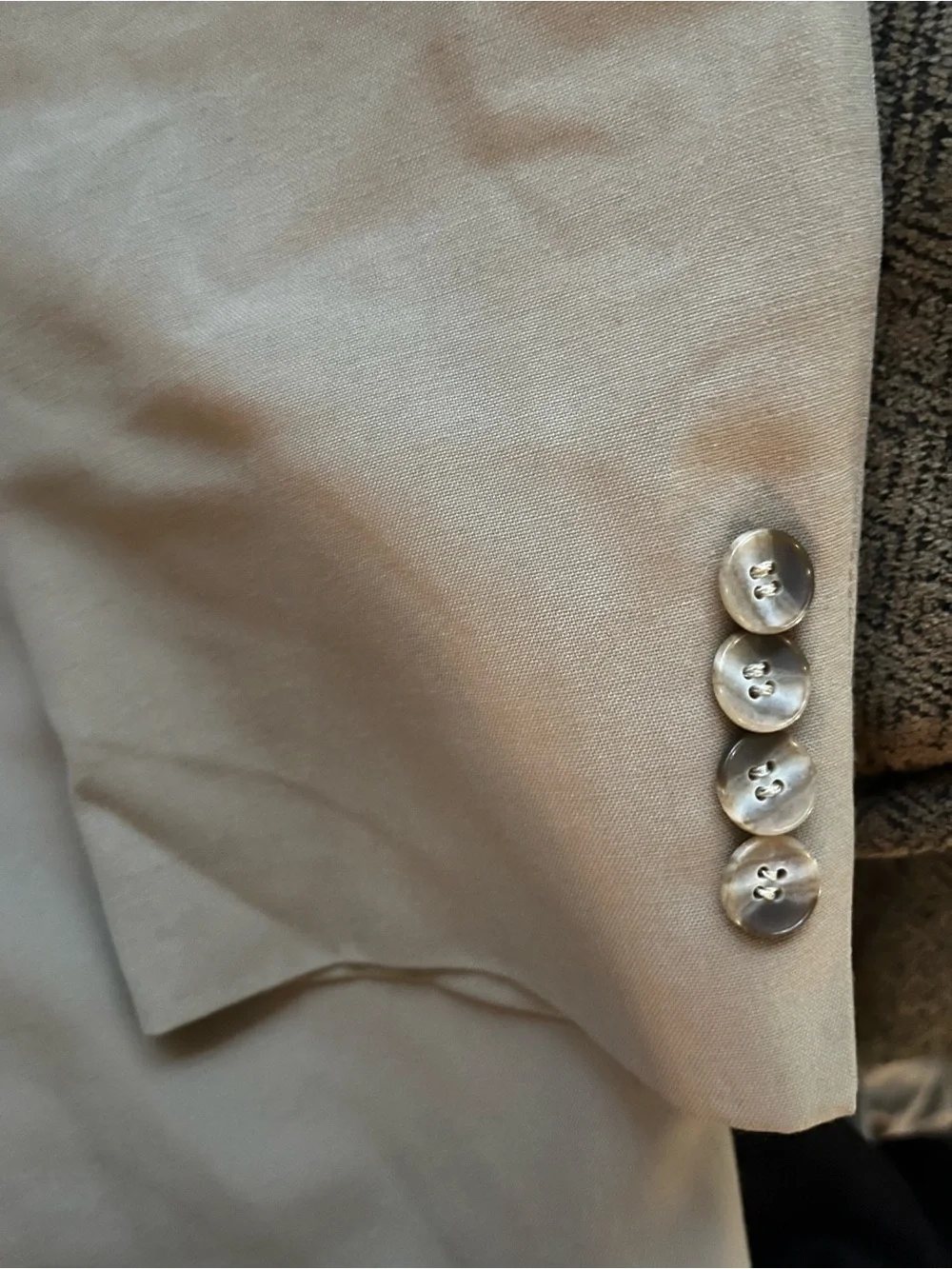 Stafford Light Beige Single-Breasted Sport Coat
